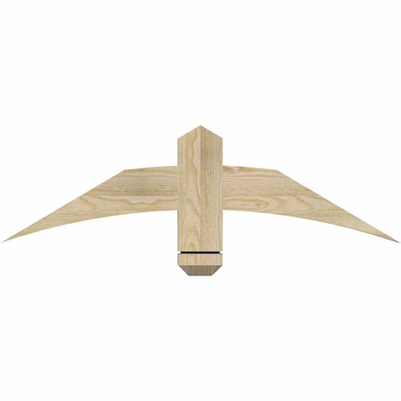 Ekena Millwork Bellingham Rough Sawn Timber Gable Bracket, Douglas Fir, 36"W x 10"H x 2"D x 4"F, 7/12 Pitch GBW036X10X0204BEL00RDF